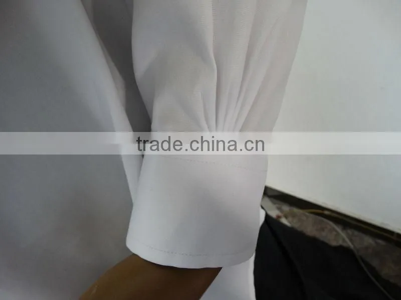 100% cotton white men dress shirts with a pocket