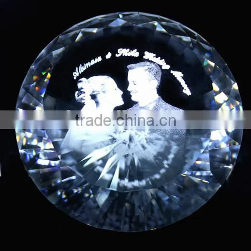 crystal 3d engraving for london souvenir