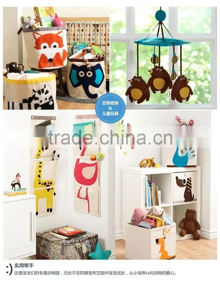 cotton canvas storage bin /box for toy orgainzer wall organizers