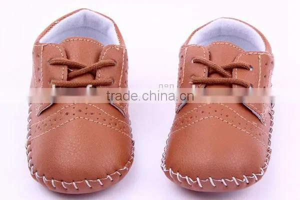 Solid Color Prewalker Girls Boy Leather Shoes