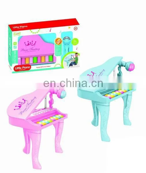 HIgh quality Cheap colorful musical Paino toys with Microphone