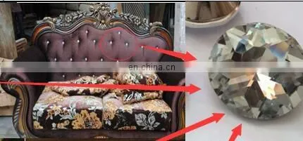 Round Crystal Glass Buttons Copy Diamond Button pull Buttons Rhinestone Sofa crystal decorative Diamond