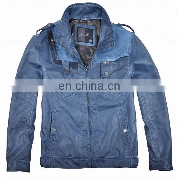 2017 high quality men leather jacket price
