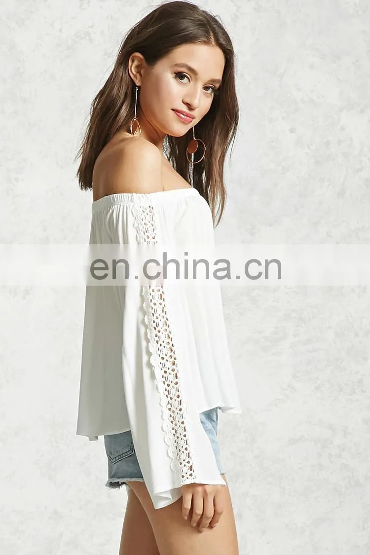 OEM Factory Sale Women Wear Clothes Off Shoulder Top Hot Sale