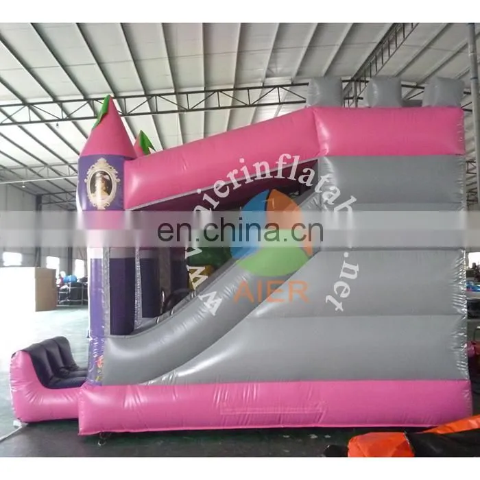 2017 new inflatable cheap castle rose pink bouncy castle kids cute jumping castle house inflatable for wholesale