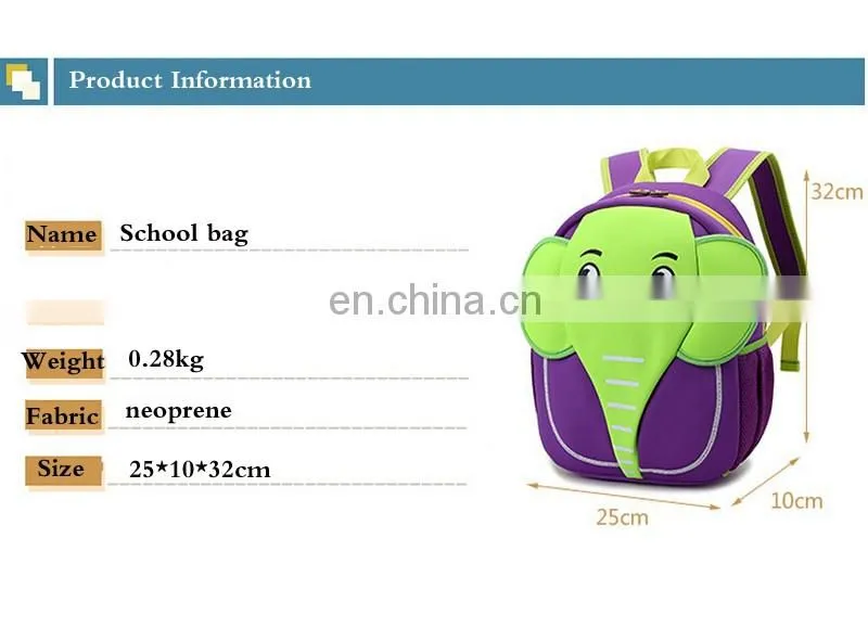 very beautiful with promotional cartoon child school bag