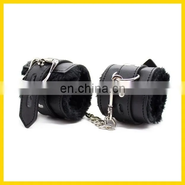 erotic massage PU leather wrist & ankle cuffs restraints