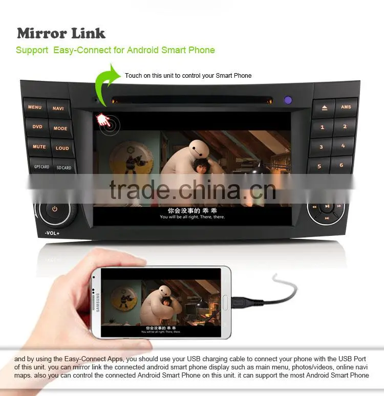 Erisin ES2501B 7" Touch Screen Car Radio with GPS Bluetooth 3G WiFi for Mercedes