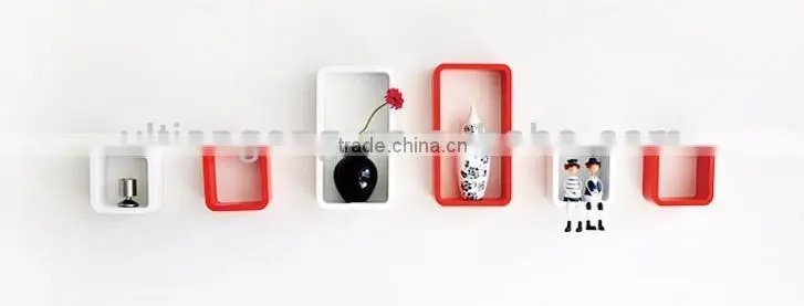 2014 new wooden wall shelf with drawers