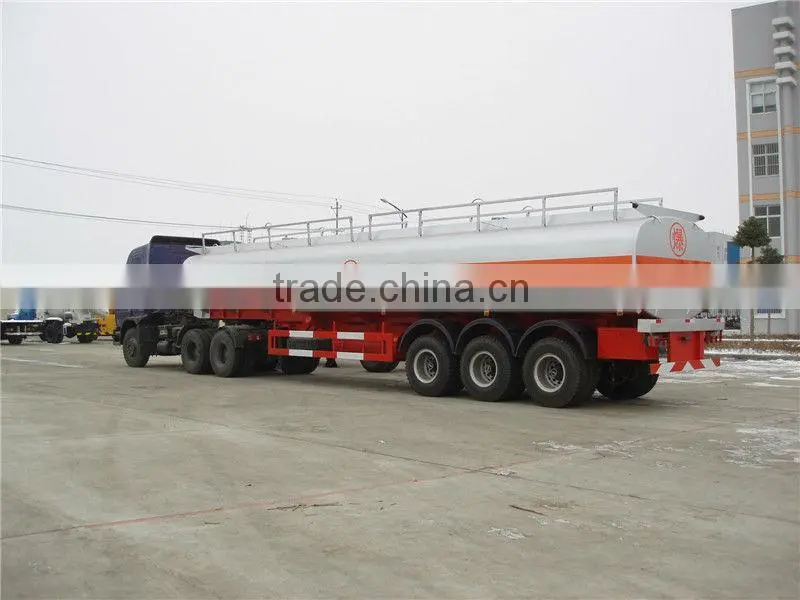 3 axles 40000liters fuel tanker trailer