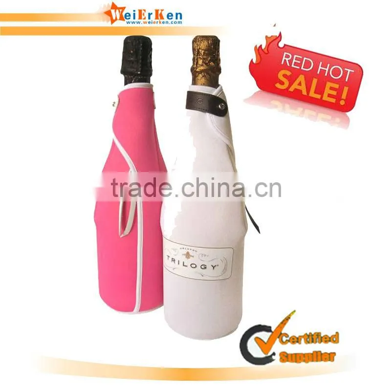 Fashion neoprene insulated zipper beer cooler holder