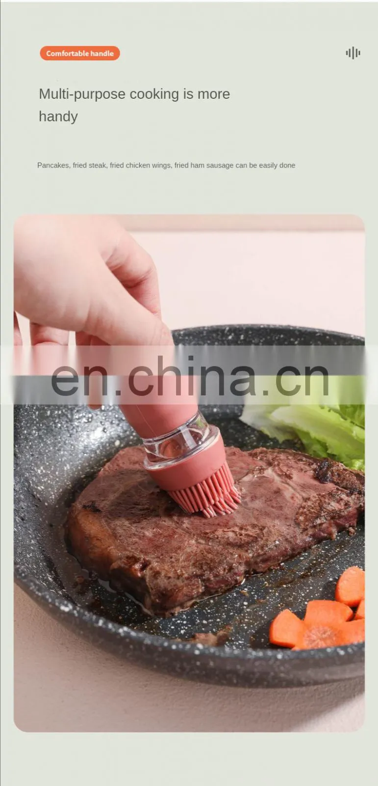 kitchen Oil Dispenser with Brush Silicone Oil Dispenser Brush Glass Container Barbecue Spray Bottle for Kitchen Accessories