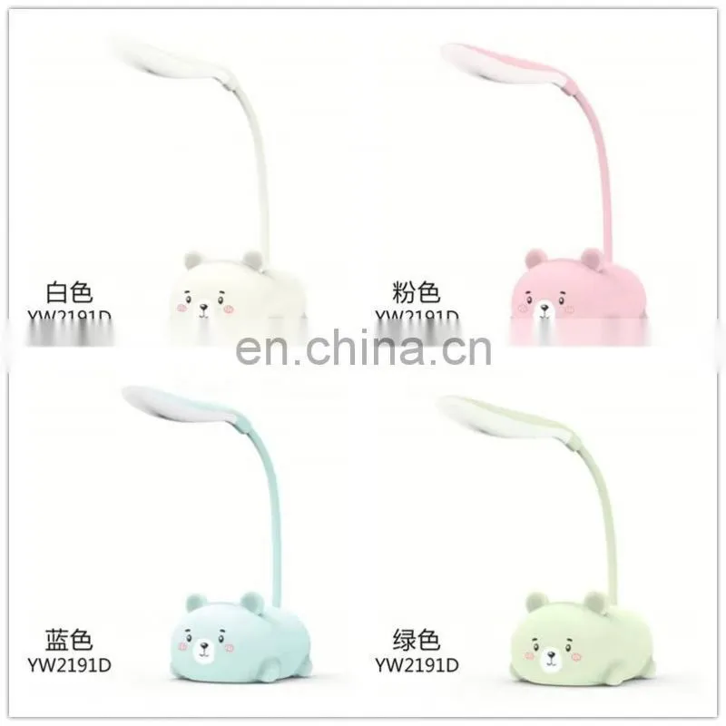 novelty design lovely led cartoon portable table lamp