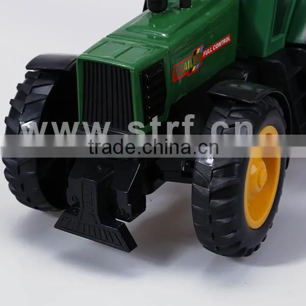 Large green color farm toy RC Trailer Truck with dump