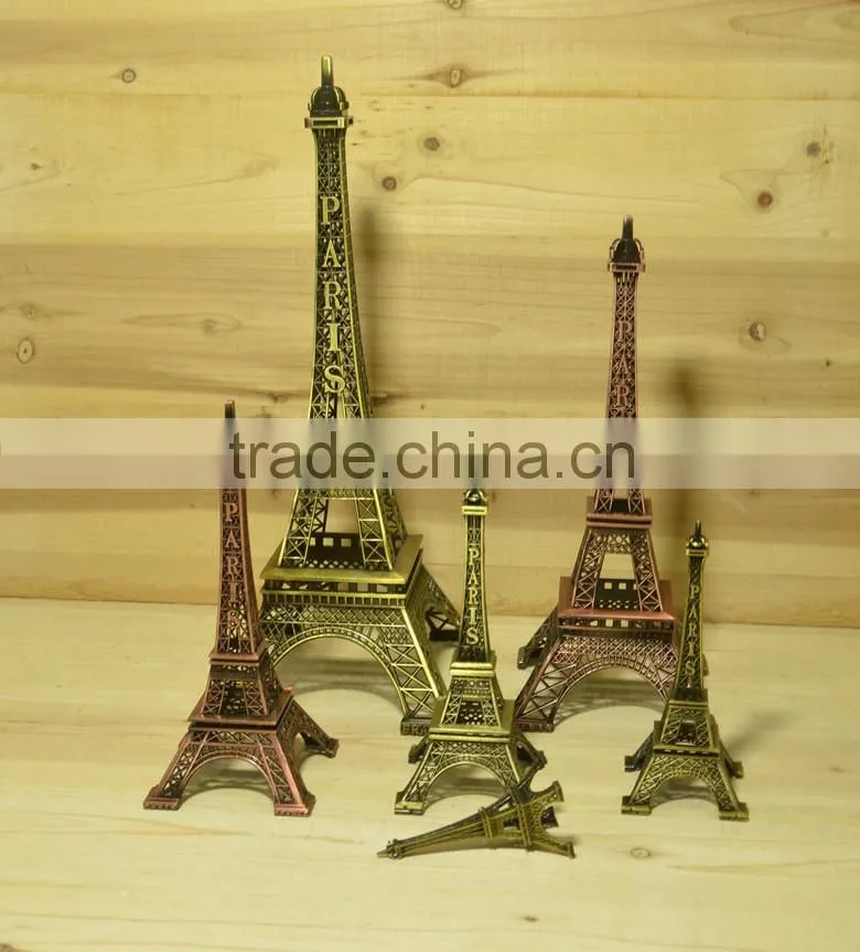 3D metal craft eiffel tower model decoration