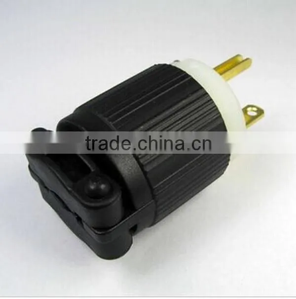 UL Listed Thermoplastic Nema 5-20P plug/electrical extension plug/Nylon plug
