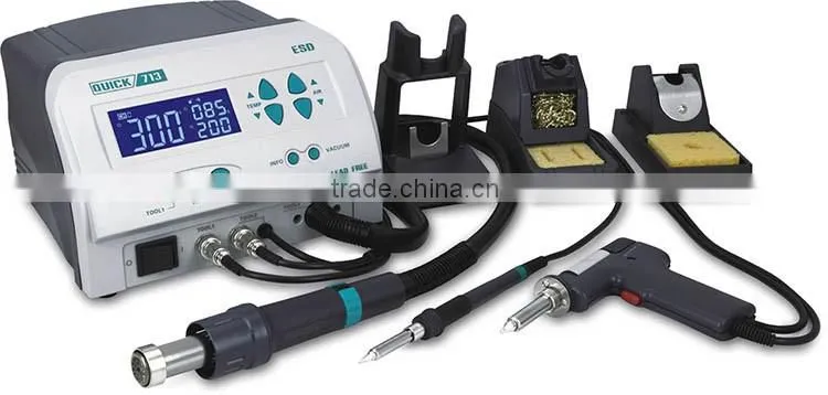 quick 713 hot air bga rework station for repairing laptop