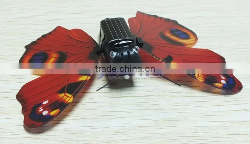 Inner Motor Drive Keep Butterfly Fan Color Wing Flying Best Solar Insect Beast Toys
