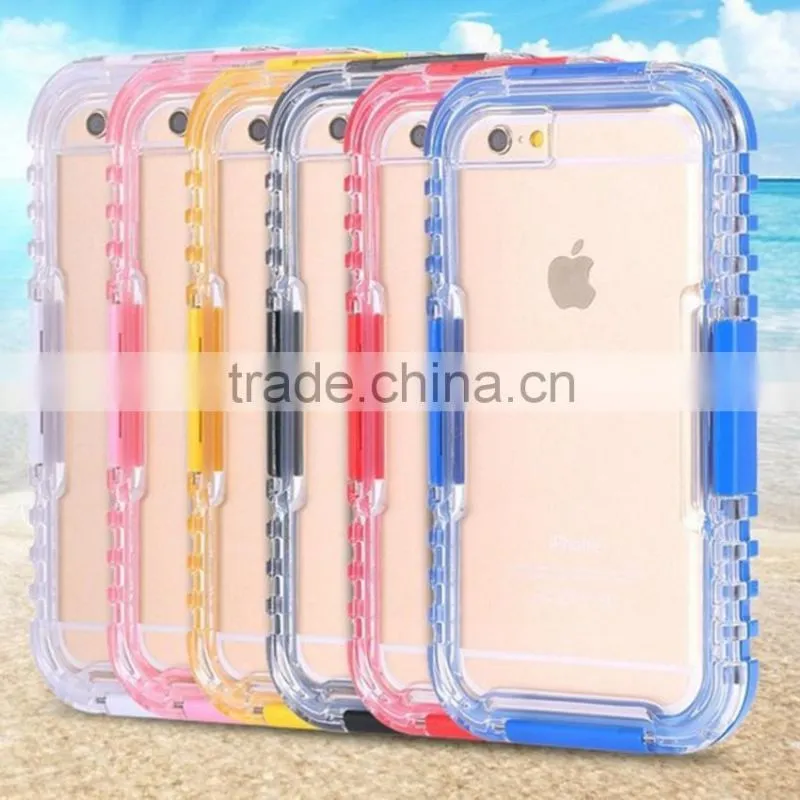 For iphone waterproof cell phone case red