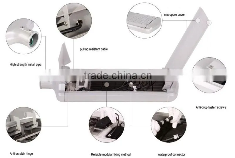 UL,MODULAR 210W LED STREET LIGHT BY OSRAM,hangzhou factory
