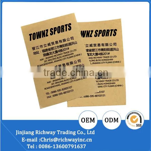 Printed label woven label adhsive plastic sheet