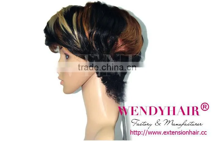 Wendy synthetic wig short hair wholesale price no shedding best quality
