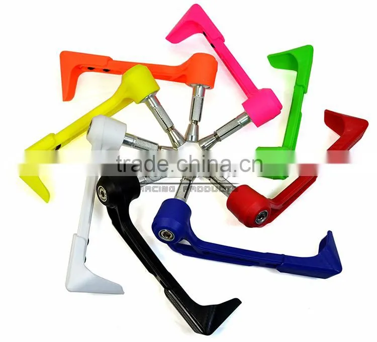BJ-LG-004 Custom Motorcycle Parts Green Bent Style Adjustable Plastic Lever Guard