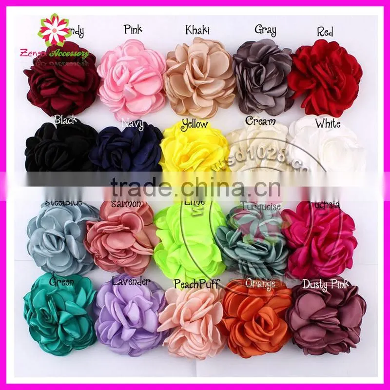 Organza burnt flower, handmade burnt edge curling satin rose, burnt satin organza flower