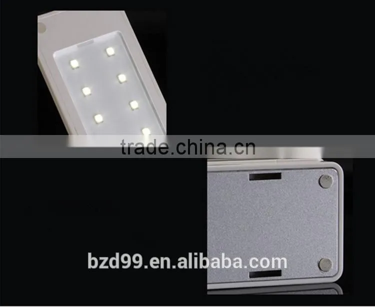 USB Port Recgargeable Flexible Folding LED Desk Lamp with Calendar Timer Temprature and Alarm Clock Functions