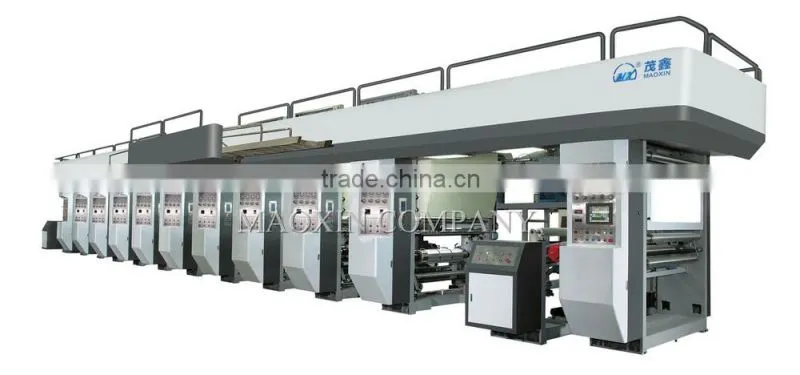 Automatic Electronic High Speed Gravure 9 colors Film Printing Machine - MaoxinMachineryBrand