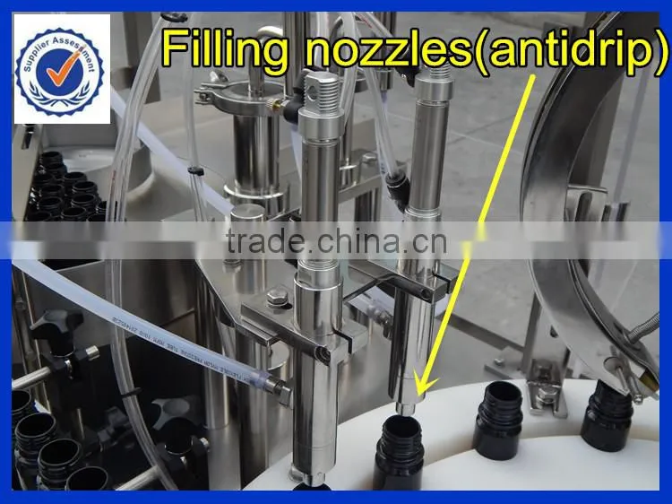 Alibaba gold supplier full automatic glass bottle filling machine