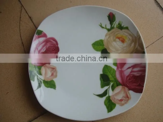 ceramic porcelain moonlight plate / ceramic porcelain fruit plate