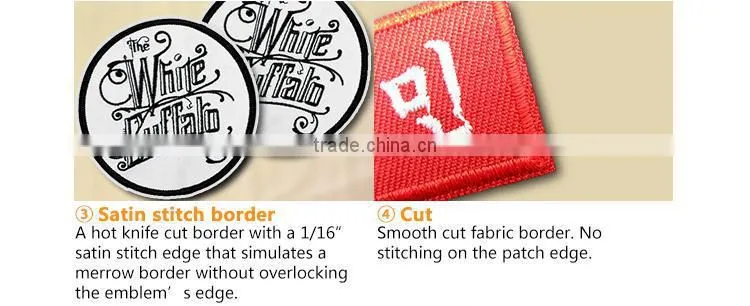high quality embroidered bullion wire blazer badges