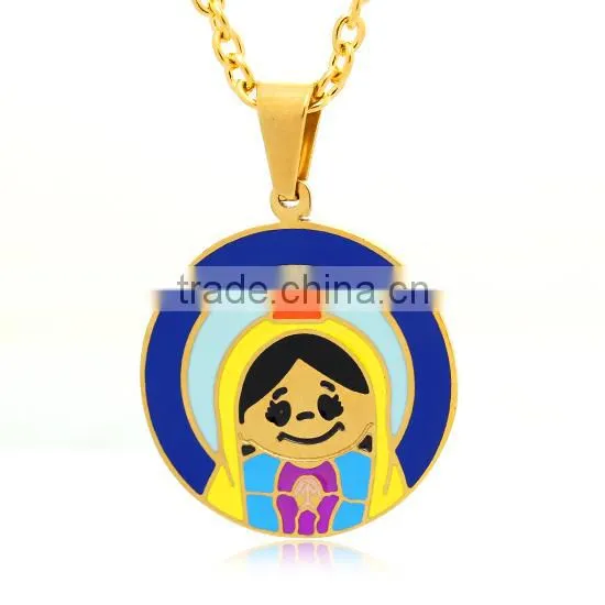 Stainless Steel Jewelry pendant gold charm for necklace best birthday gift
