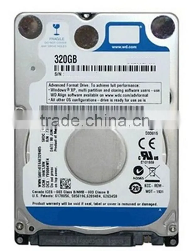 Stock product status laptop internal hard disk used hdd 320gb with wholesale price clearance sale hard drive
