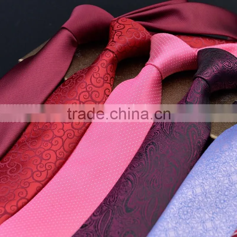 2016 high qulity latest design italian style men silk ties for wedding groom men skinny ties wholesale
