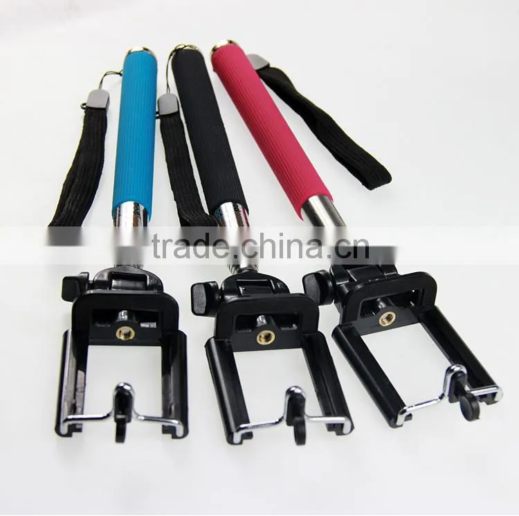 Extendable Handheld Flexible selfie stick monopod Universal mobile phone selfie holder