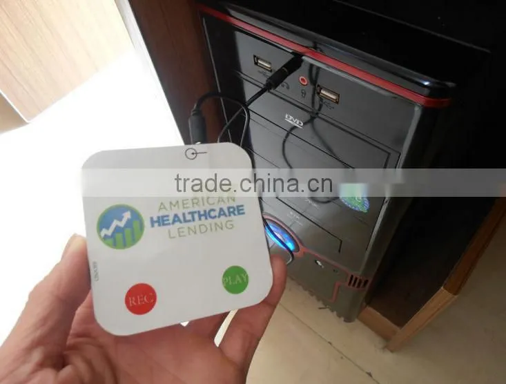 Music Record Card With Mini USB To 3.5mm Jack Cable