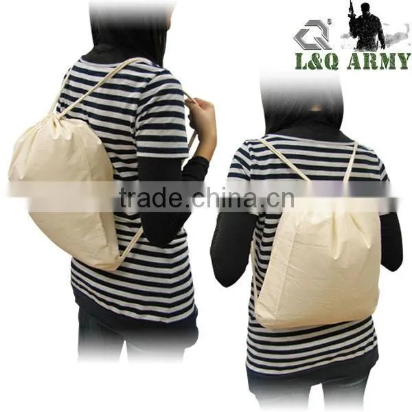 Cotton Sublimation Backpack Drawstring Backpack