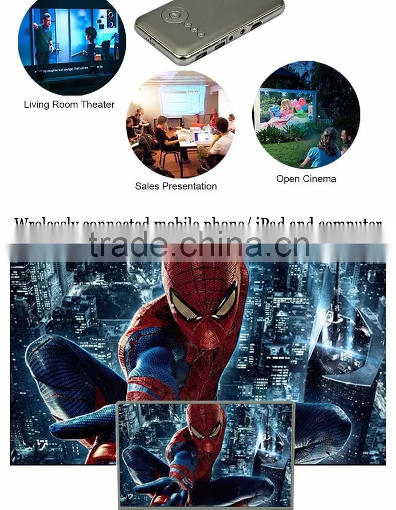 MRUIT S6+ Android smartphone projector dlp wifi portable Handheld Projector Bluetooth AC3 full HD Mini Projector