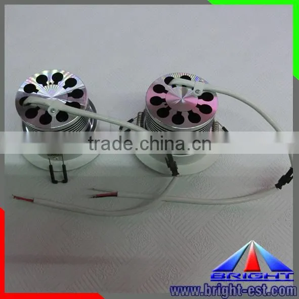 WW+W dimmable 0-100% COB LED down light,led focus light
