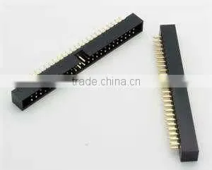 Dual row 2.54mm pin header cable female connector