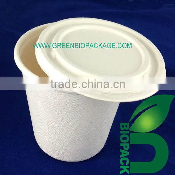 100% biodegradable disposable bamboo pulp Bowl