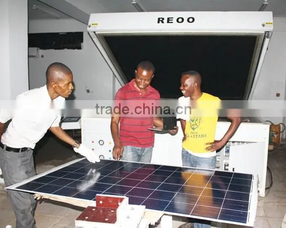 Solar panel laminator used in solar panel manufacturing line