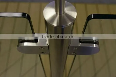 AISI304 Large Square Glass D Clamp for round Surface (G105R)