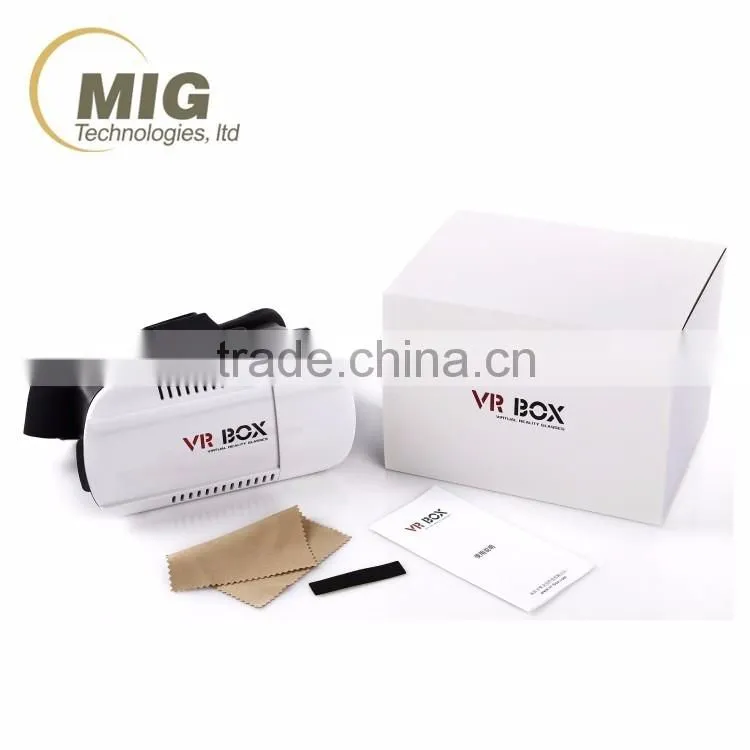 Hot sell new technology see film and remote control playing games 3d vr box glasses for all mobile phone