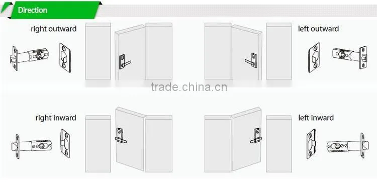 Security Electronics Single Latch Mini Size Zinc Alloy Biometric Door Lock Fingerprint Lock(HF-LA100M)