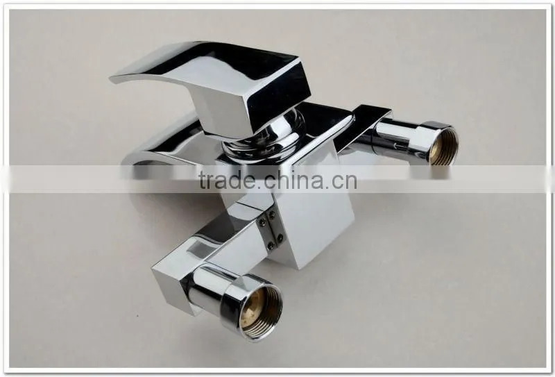 Wall Mounted chrome Waterfall bathtub shower mixer tap QH0517W