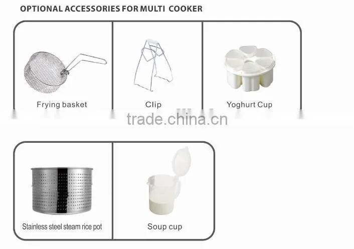 5L multi cooker with IMD control panel 24hrs preset time