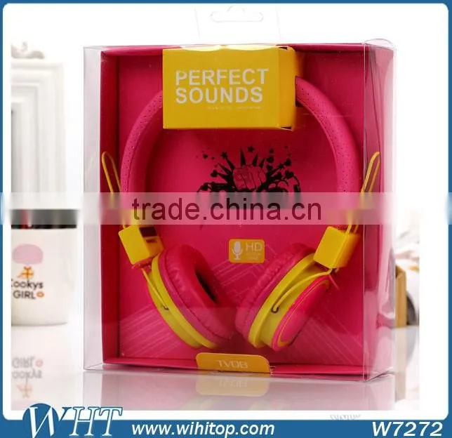 Gift Packge Candy Color Ear Hook Earphone for Mobile Phone Tablets Cheap Colorful Earphones